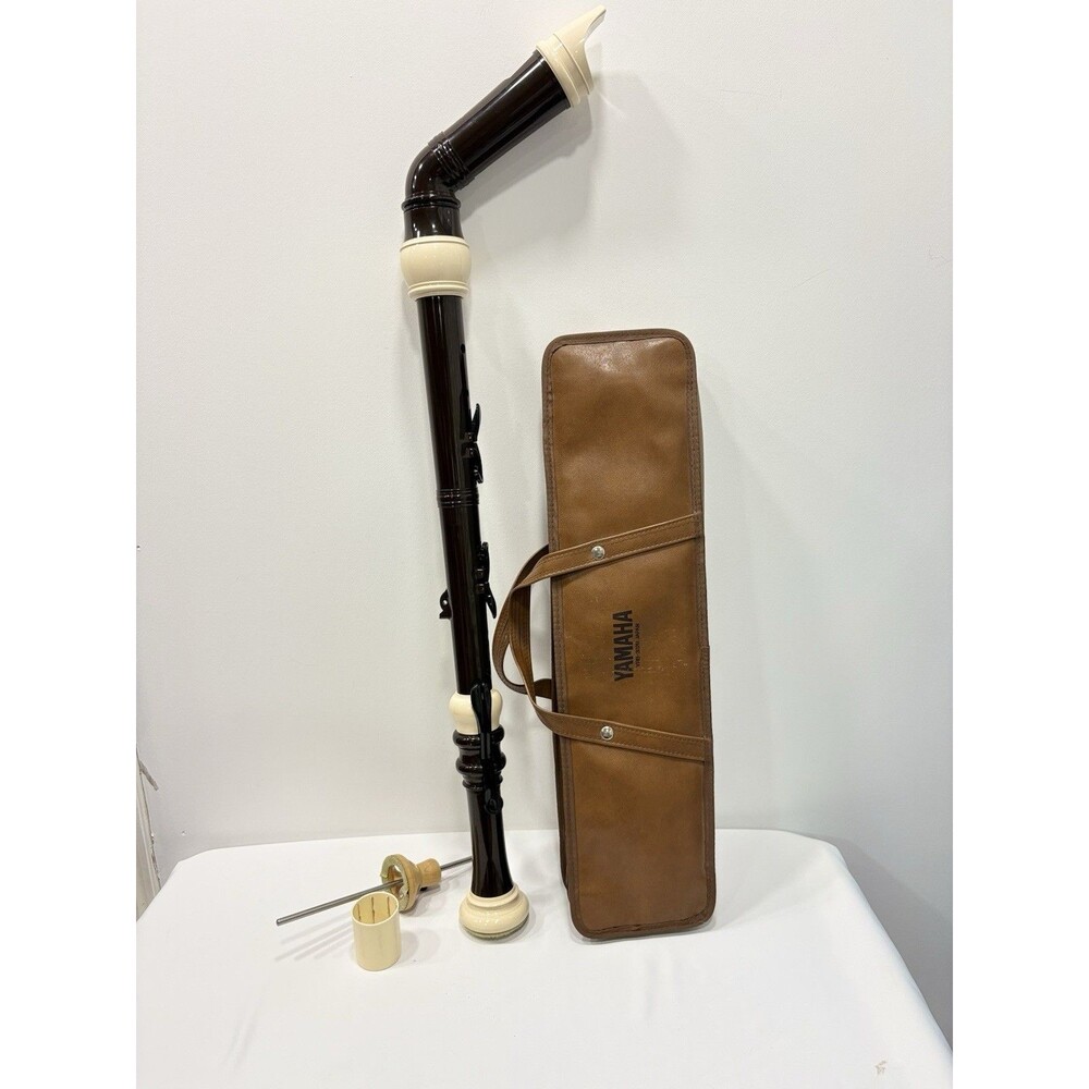 Yamaha YRB-302B Bass Recorder Baroque Brown Ivory Made Japan w/ Case Accessories